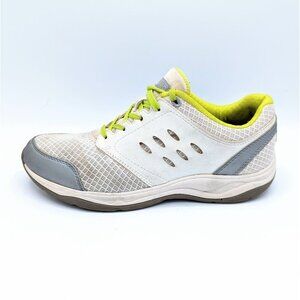 Women's Vionic VENTURE Sz 7.5 Comfort Walking Sneaker Shoes Off-White Lime